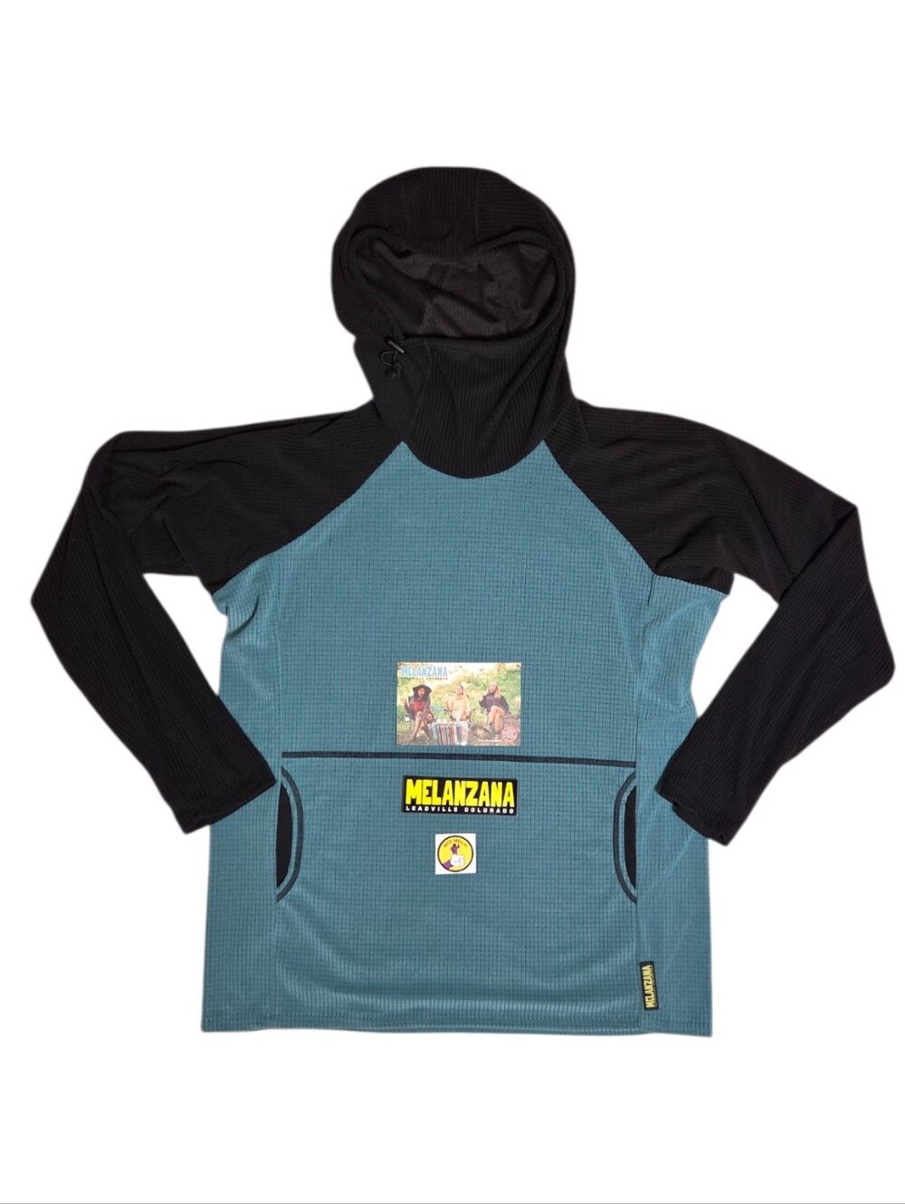 NEW 2026 Melanzana Micro Grid Hoodie V2 Men's XL Coal (Black) Turquoise (Blue)